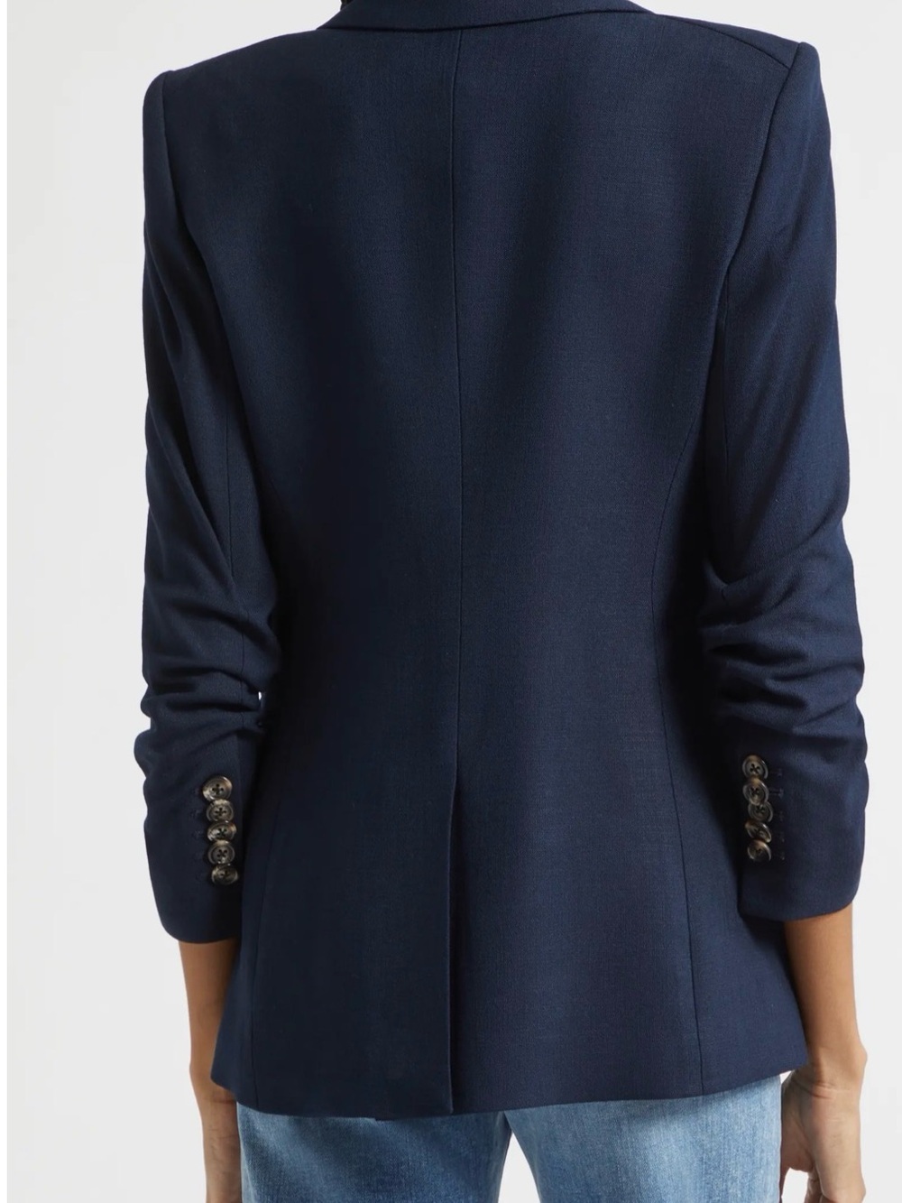 Veronica Beard Dark Navy Single-Button Blazer - Picture 4 of 9